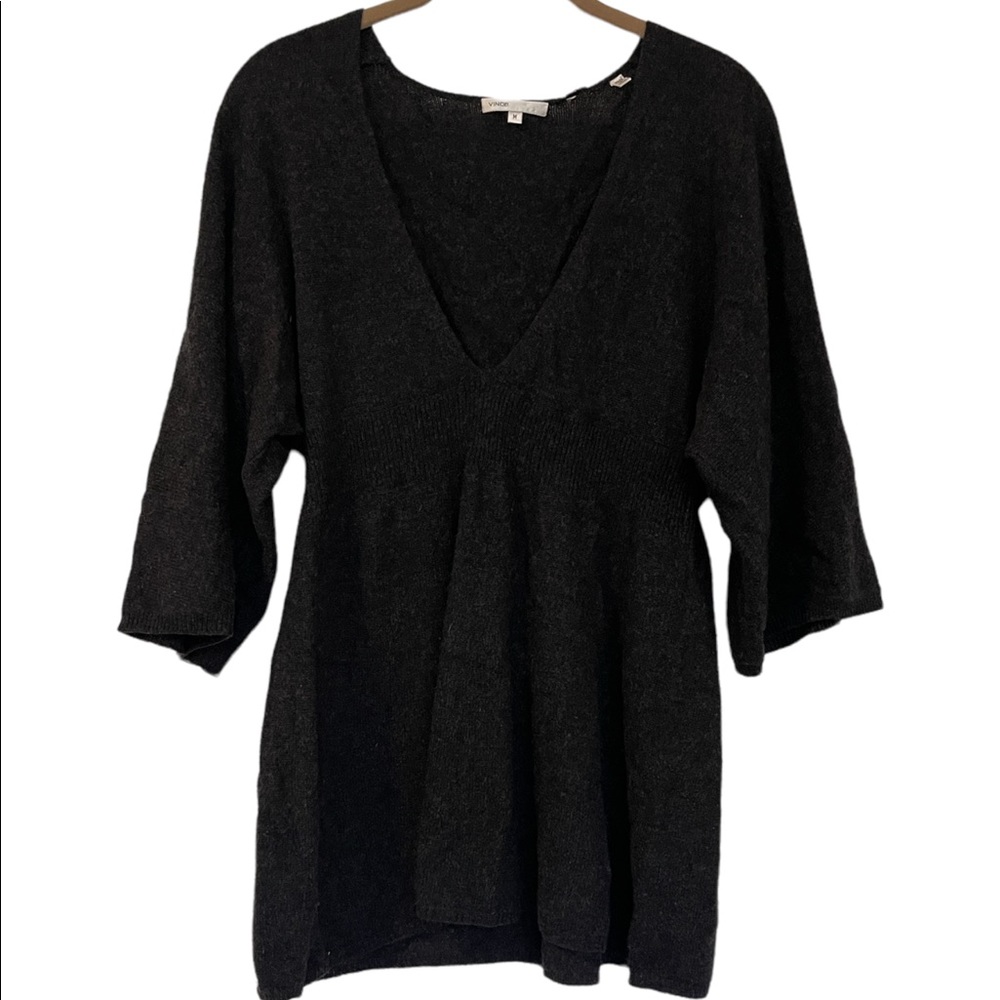 Vince Vneck Babydoll Sweater Half Sleeve Medium
